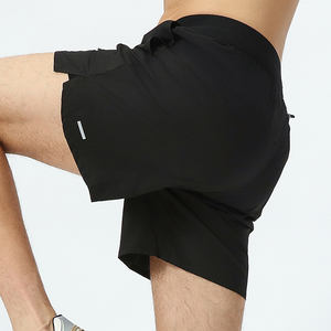 Pantalones cortos de gimnasio personalizados de alta calidad para hombre, pantalones cortos de entrenamiento de tenis deportivos de secado rápido Cargo de nailon de una sola capa para hombre - Product Image 1