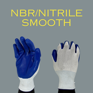 Guantes de seguridad con revestimiento de nitrilo de calibre 13 Color Azul-Blanco Forro de algodón con revestimiento de látex Certificación EN388 5 Construcción de protección - Product Image 2