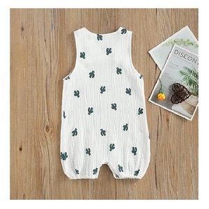 Vente en gros Prix OEM Service Impression Couleur Bébé Filles Barboteuse 100% Coton Été Impulsion Taille Meilleure Vente Bangladesh Prix Usine - Product Image 4