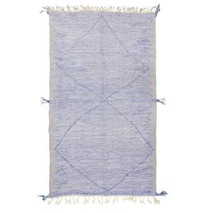 Hermosa alfombra marroquí azul Beni Ourain, alfombra hecha a mano de tamaño personalizado, alfombra de invierno de lana bereber azul abstracto, alfombra tribal escandinava - Product Image 4