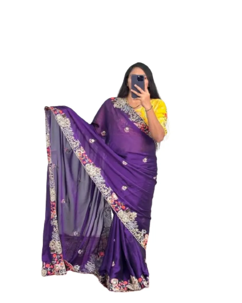 Moderne Stijlvolle Klaar Om Indiase Outfit Fancy Geïmporteerde Georgette Saree Blouse Indiase Exporteur En Leverancier Te Dragen