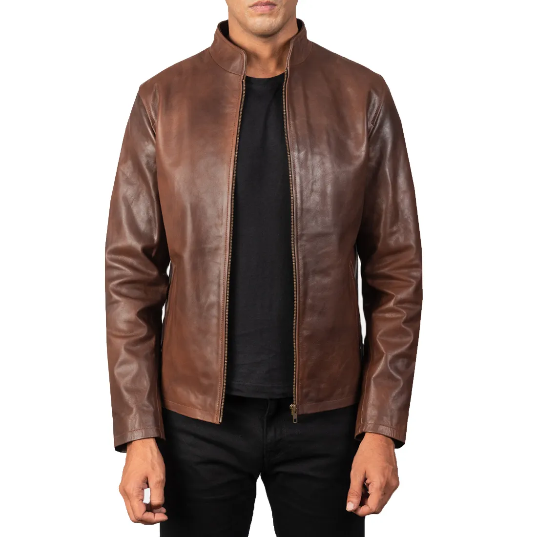 DERİ CEKETLER sıcak satış erkekler özel nakış tasarım en kaliteli deri ceket