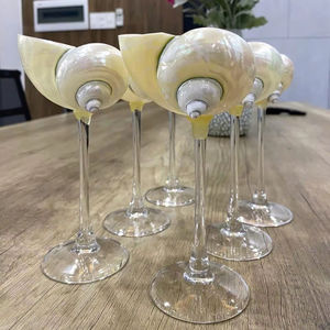 Copa de cóctel de concha marina moderna, copa de vino hecha a mano, artesanía de Vietnam, decoración de lujo, precio barato - Product Image 1