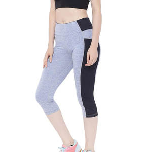 Nouveau design, leggings de sport taille haute, longueur genou, en polyester respirant pour femme, séchage rapide, vêtements de yoga, service OEM - Product Image 3