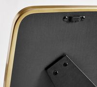 Toptan Modern İskandinav Dikey Siyah Metal Cam Fotoğraf Çerçeveleri, Duvar ve Masaüstü Dekorasyonu için Kavisli Kenarlı, Çeşitli Boyutlarda