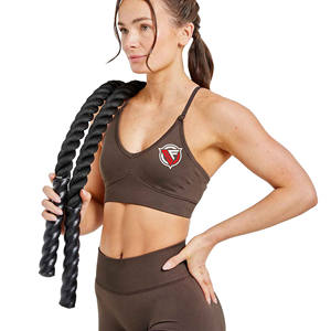 Soutien-Gorge de Sport Sans Couture pour Femmes, Sans Fil, Léger, Haut Soutien, Col en V Profond, Respirant, Entraînement, Gym, Course à Pied, Yoga, Stock - Product Image 5