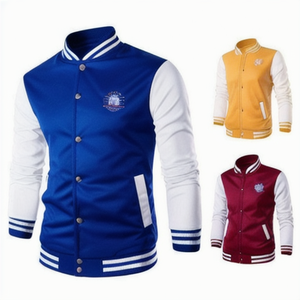 OEM personalizado bordado Chenille parche Universidad Varsity Letterman chaqueta para los hombres - Product Image 6