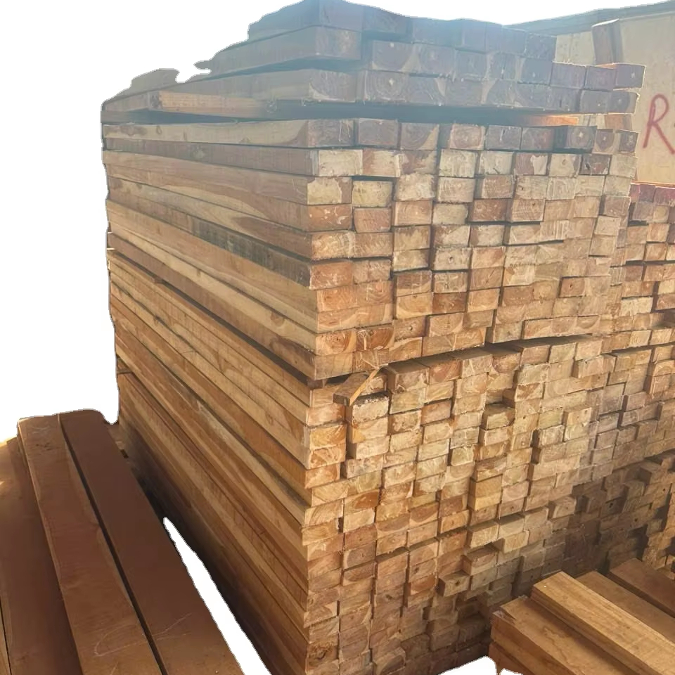 Top Grade Teak round Logs with Durable Bark Reliable Timber Raw Materials