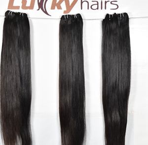 Cheveux vierges bruts alignés sur les cuticules, non traités chimiquement, cheveux vierges naturels, extensions de cheveux du temple du sud de l'Inde - Product Image 3