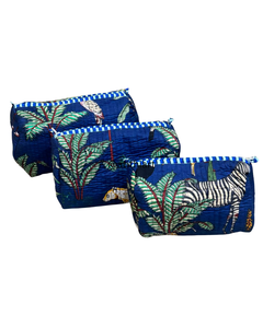 Handmade Eco-Friendly <b>Quilted</b> Cotton for Pouch with Zipper Closure | Premium Finish Reusable Cosmetic <b>Bag</b> - Product Image 4