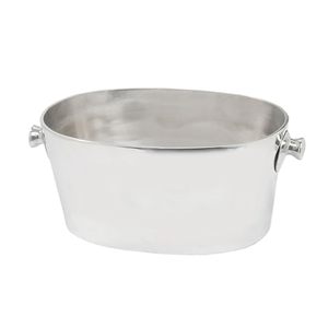 La mejor oferta de tina de bebida galvanizada para fiestas, Enfriador de tina de bebida de acero inoxidable, cubo de hielo para organizar fiestas, Cubo de bebida - Product Image 6