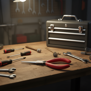 คีมปากแบนยี่ห้อ Knipex สีดำ หัวเคลือบอะทราเมนต์ ด้ามจับขัดเงาเคลือบพลาสติก - Product Image 3