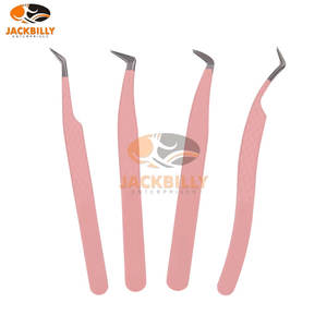 Pince à épiler professionnelle en acier inoxydable à pointe inclinée, haute qualité, prise parfaite, outil de beauté de précision - Product Image 3