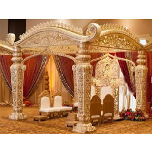 Diseñador Boda Evento Ram Dhanush Mandap Exquisito Bigote Boda Mandap Celestial Indio Boda Maharani Mandap - Product Image 1