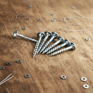 Vis autotaraudeuses pour bois en acier au carbone de classe 4, métriques/pouces, à tête fraisée, à empreinte cruciforme, zinguées, à filetage grossier - Product Image 1