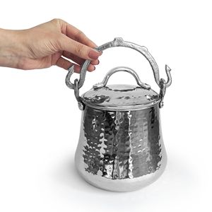 Couvercle de seau en cuivre marron martelé à la main, style campagnard, Bakrac turc plat de haute qualité, design authentique, fraîcheur durable - Product Image 6