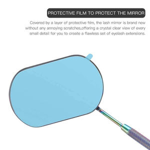 Premium Personalized OEM Wall Mounted Single-Sided Eyelash Extension <b>Mirror</b> Anti Fog Gold-Plated Stainless Steel Lash Checking - Product Image 2