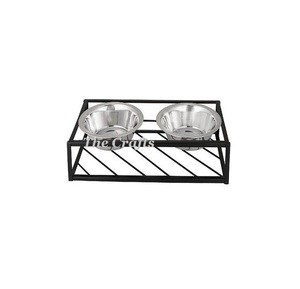 Bols pour chien en acier inoxydable couleur argent avec support en fer, bols pour animaux de compagnie de qualité supérieure aux prix les plus bas - Product Image 4