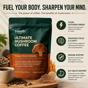 OEM Personalizado, Café de Hongos en Polvo 8 en 1, Mezcla para la Salud Cerebral con Melena de León, Chaga, Shiitake, Maitake, Cola de Pavo, a Granel - Product Image 3