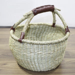 Cajas de Almacenamiento de Pasto Marino Ecológicas Hechas a Mano, Asas de Cuerda Plegables, Tamaño y Color Personalizables para el Hogar y la Cocina - Soluciones al por Mayor - Product Image 2