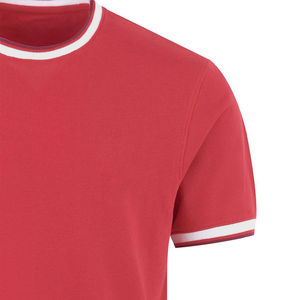 T-shirts pour hommes de haute qualité Logo personnalisé Col côtelé et manches Couleur unie T-shirts respirants légers en meilleure vente - Product Image 3