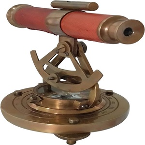 6-inch hải lý Brass theodolite alidade la bàn Quá Cảnh Kính thiên văn cổ cụ khảo sát cho Marine sử dụng - Product Image 5
