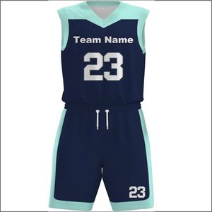 Conjunto de camiseta de baloncesto personalizada Unisex sin mangas antibacteriano de secado rápido transpirable impreso sublimación uniforme de talla grande verano - Product Image 2