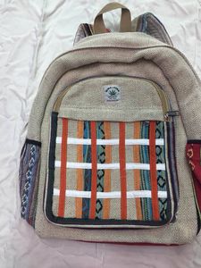 Bolsos de mochila hechos a mano de cáñamo de moda para hombres hechos en Nepal - Product Image 3