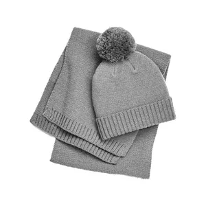 Personalized <b>Knitted</b> Scarf and Beanie <b>Set</b> Winter Sports Accessories Merchandising - Product Image 4