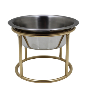 Bol à pâte Bols de service et décoratifs faits à la main Cuisine et table Bol en fer avec support Couleur violet et argent - Product Image 2