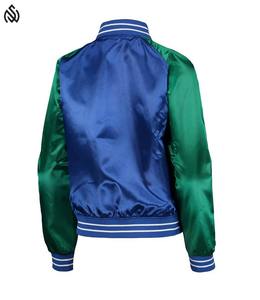 Chaqueta Universitaria de Satén Premium Personalizada al por Mayor, Chaqueta de Invierno Reversible con Bordado, Chaqueta de Invierno Informal de Moda - Product Image 2