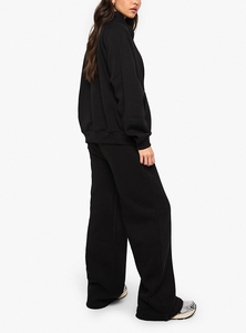 Conjunto Deportivo de 2 Piezas para Mujer, Talla Grande, Transpirable, Duradero, de Algodón Atlético, con Cremallera, para Correr, Venta al por Mayor - Product Image 4