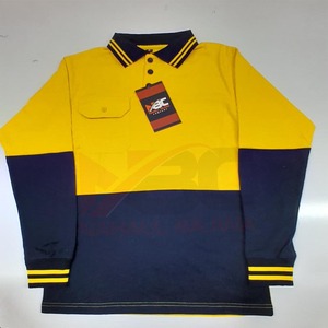 เสื้อโปโลแขนยาวสำหรับทำงานเสื้อสะท้อนแสงเพื่อความปลอดภัยเสื้อทำงานแห้งเร็วสีสดใสออกแบบโลโก้ได้ตามต้องการ - Product Image 2