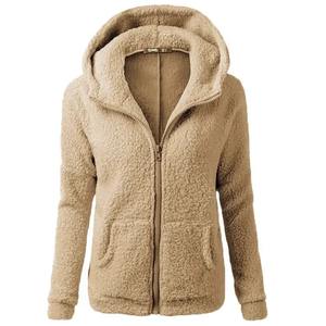 Autumn Winter Warm Jacket Women Hoodie Hooded 2024 Casual Female Hoodies Sweater Shirt <b>Zipper</b> Coat Solid Soft Fleece Women Coat - Product Image 5