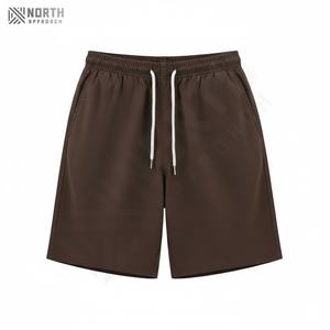 Pantalones Cortos Casuales de Verano para Hombre, 100% Algodón, de Alta Calidad, con Bolsillos Laterales, Tejido No Tejido, Color Sólido, para Correr - Product Image 3