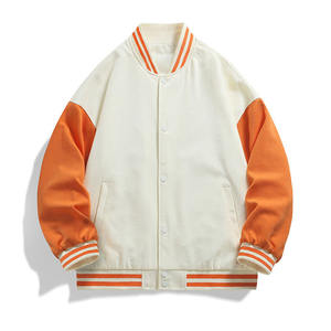 2025 Vente Chaude Hommes Casual Bomber Baseball Varsity Veste Logo Personnalisé Conceptions Letterman Style En Gros - Product Image 5