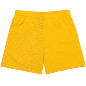 กางเกงบาสเก็ตบอลผ้าถักตาข่ายสำหรับฤดูร้อน แบบใหม่ ระบายอากาศ แห้งเร็ว เอวสูง สไตล์ลำลอง สีพื้น ไม่มีโลโก้ - Product Image 6