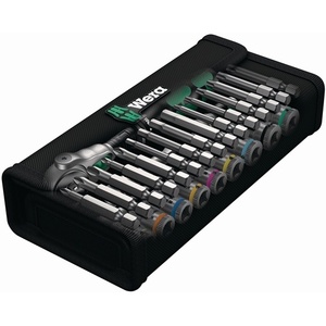 Juego de Llaves de Tubo Wera de 28 Piezas 8100 SA, Accionamiento de 6 1/4 Pulgadas, 5-13 mm, 72 Dientes, 6 Puntas - Product Image 6