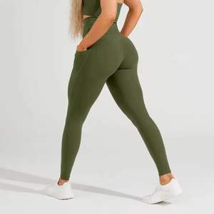 <b>Winter</b> Casual Yoga <b>Leggings</b> for Fitness Breathable Mid Waist Quick Dry Full Length Ladies Gym Workout OEM Customized - Product Image 5