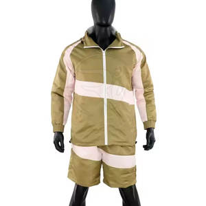 Ensemble short coupe-vent pour homme Matériau respirant à séchage rapide Idéal pour les voyages, la randonnée et la vie active - Product Image 1