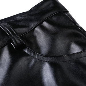 กางเกงผู้ชายกางเกงหนังแกะสำหรับผู้ชายกางเกงฟอกดีไซน์ล่าสุดฤดูใบไม้ร่วงฤดูหนาวมีสไตล์กระดุมหนังแท้ - Product Image 4