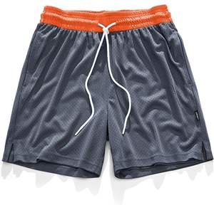 Shorts de sport amples et respirants pour hommes, en toile 100 % coton avec logo personnalisé, séchage rapide, taille élastique, pour la gym et le basketball - Product Image 1