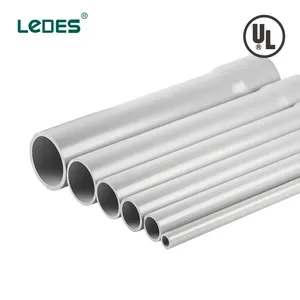 UL 1 인치 3 인치 4 인치 10ft Sch40 PVC 전기 도관 UL 목록 PVC 전기 파이프