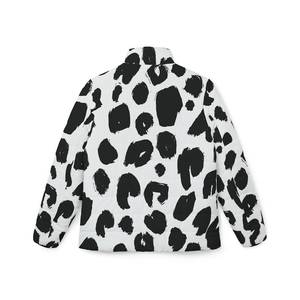 Chaqueta burbuja personalizada unisex de talla grande chaqueta acolchada negra de buena calidad - Product Image 4