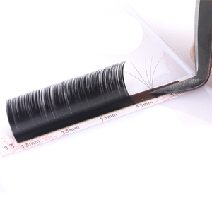 Kit d'extension de cils en fibres PBT coréennes de haute qualité, noir mat, léger et facile à poser, pour un gain de temps, plateaux d'extension de cils CC/BC - Product Image 1