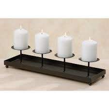 Aluminum Metal Black Finished <b>Pillar</b> 3 Arm Candle Holder Centerpieces Decoration High Quality Candle Holder - Product Image 4
