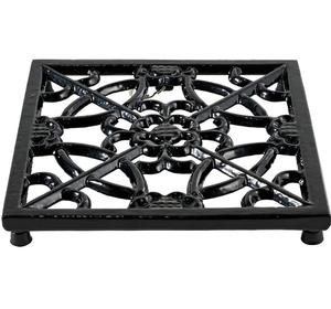 Salvamanteles de cocina resistente al calor, tamaño ajustable, almohadillas de Metal para ollas, almohadillas calientes, manteles para mesa, plato, Decoración de mesa, Forma cuadrada, color negro - Product Image 2