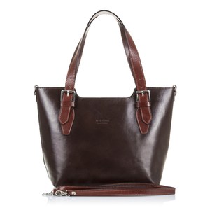 Sac fourre-tout Arezzo pour femmes. Tampon en cuir véritable. 37x10x25cm. Fabriqué en Italie. - Product Image 2
