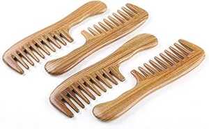 นีโอดี้หวีไม้หวีผมสำหรับผู้หญิงมืออาชีพหวีไม้แกะสลักแบบหนาสองด้านแกะสลักโดย faizacraft - Product Image 4