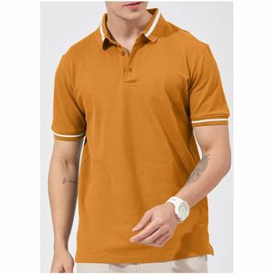 เสื้อโปโลผ้าฝ้ายคุณภาพสูงสำหรับผู้ชายเสื้อลำลองไซส์ใหญ่พิเศษระบายอากาศถักด้วยการออกแบบปักอย่างรวดเร็ว - Product Image 1